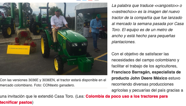 tractor Compacto 3036